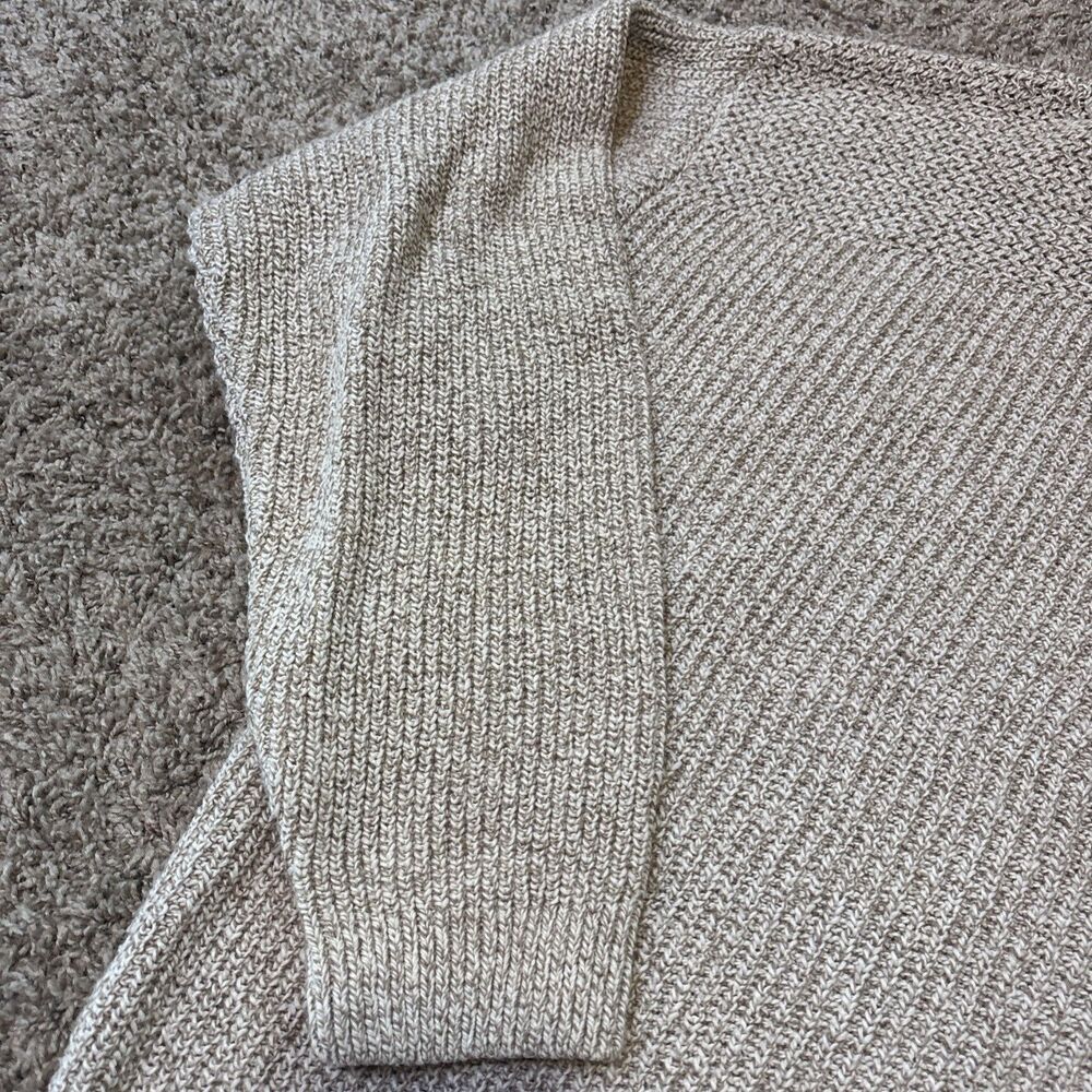 VTG Eddie Bauer Sweater Mens XL Oatmeal Henley Cotton Fisherman 90's Y2K Chunnky - Picture 7 of 16